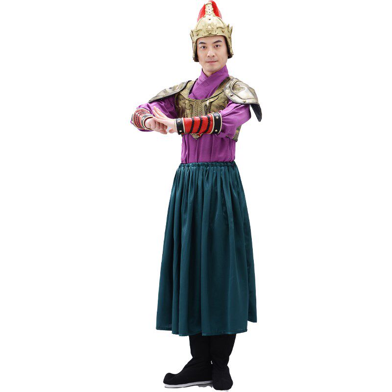 新品古代盔甲f男女武士铠甲影视剧花木兰演出服装摄影士兵将军盔