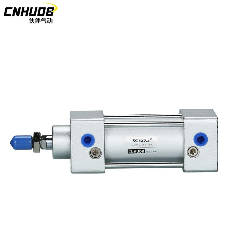 极速亚德客型SC3j2-25/50/75/100拉杆式 可调行程气缸缸径32铝合