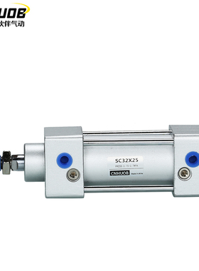 极速亚德客型SC3j2-25/50/75/100拉杆式 可调行程气缸缸径32铝合