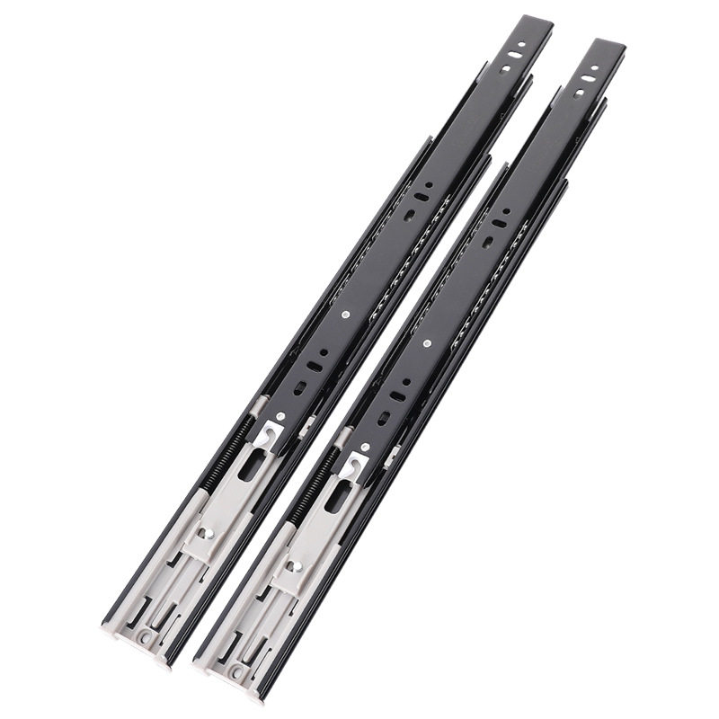 极速4510缓冲阻尼抽屉滑轨加厚静音钢珠三节轨道滑道整Z体橱柜衣