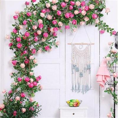 极速250cm Artificial Flowers Fake Silk Rose OFlower String I