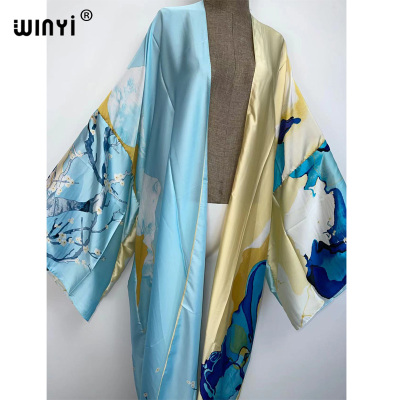 极速Kimonos verano Women sukienka EPrint Long Sleeve Cardiga
