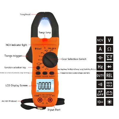 极速CM2016 Digital Cplamp Meter Current Clamp Multimeter AC/