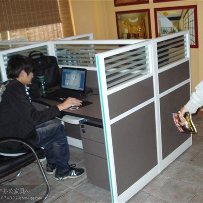 极速办公屏风/隔断n办公电脑桌/4人位组合办公屏风/办公家具