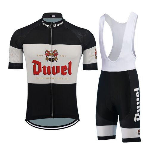 新品Classic Black Jersey Set Duvel Ropa CycliPng Man suit Mt