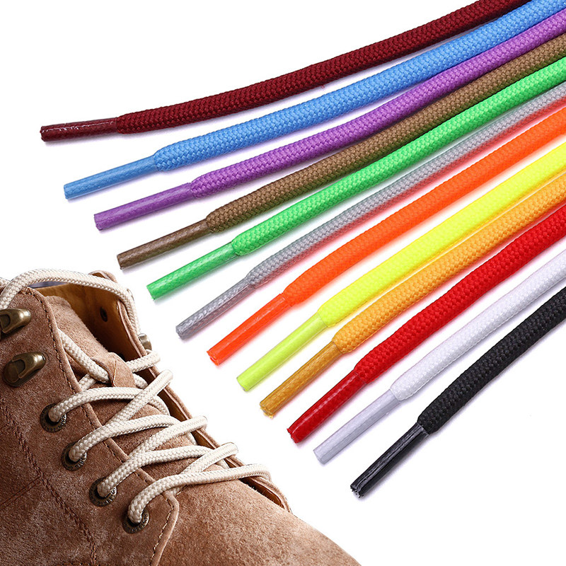 极速1 Pacir of Round Laces Colorful Hiking Sneakers Laces Bl