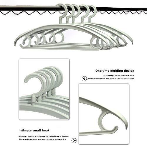 极速Wide Shoulder Plastic Clothes Rack Multi-FunSctional Rec