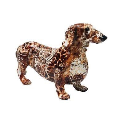 极速594C Color Dachshund Svtatue Garden Decor-yard Lawn Resi