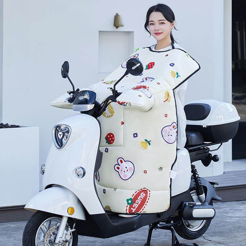 极速电动车挡风被m冬季加绒加厚电瓶机车防水防风罩春秋四季通用