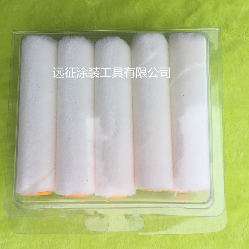 4寸小滚芯纯羊毛修边角4寸小拇指滚芯4寸乳胶漆 油漆涂料滚筒刷
