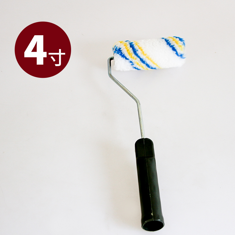 桐城滚筒刷乳胶漆涂料滚刷4寸小拇指滚芯9寸无死角刷墙工具滚筒刷