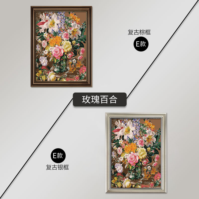 电表箱装饰画免打孔美式遮挡箱客厅开关电表盒配电箱电闸挂画花卉