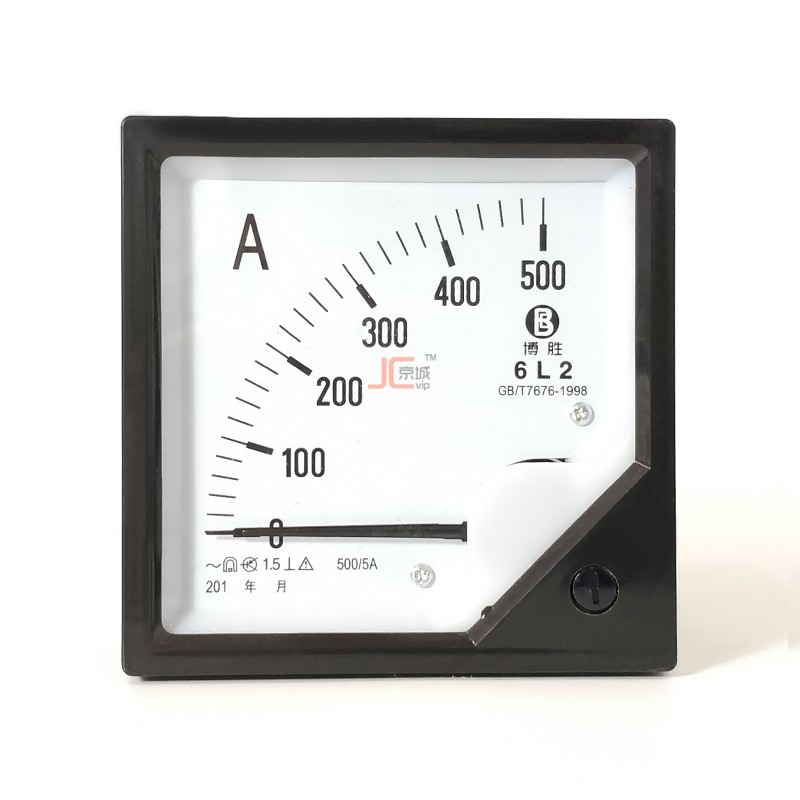 发电机开关箱指针式6L2电流 电压 频率表 150/5A 500v HZ380仪表