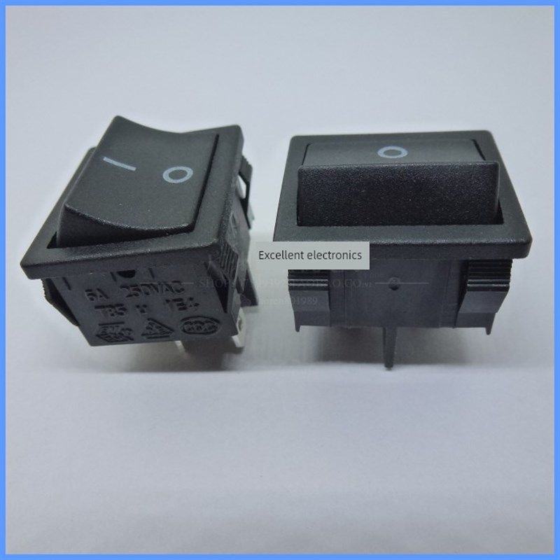 台湾Hongju Hongju Mr4黑色4针双速摇臂船形电源开关按钮