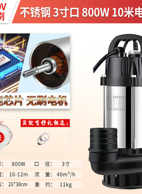 直流潜水泵12V24V48V60V家用电瓶车抽水泵小型电动农用灌溉抽水机