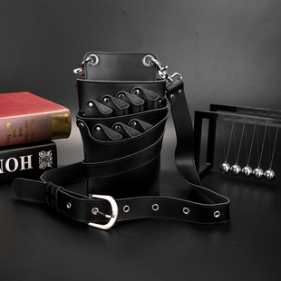 真皮剪刀包发型师专用挎包腰包美发工具包个性创意潮理发师剪发包