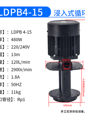 中走丝雕铣机卧式立式睿嘉2H-40V水泵LDPB1-4-15-18-22-25-30-TP