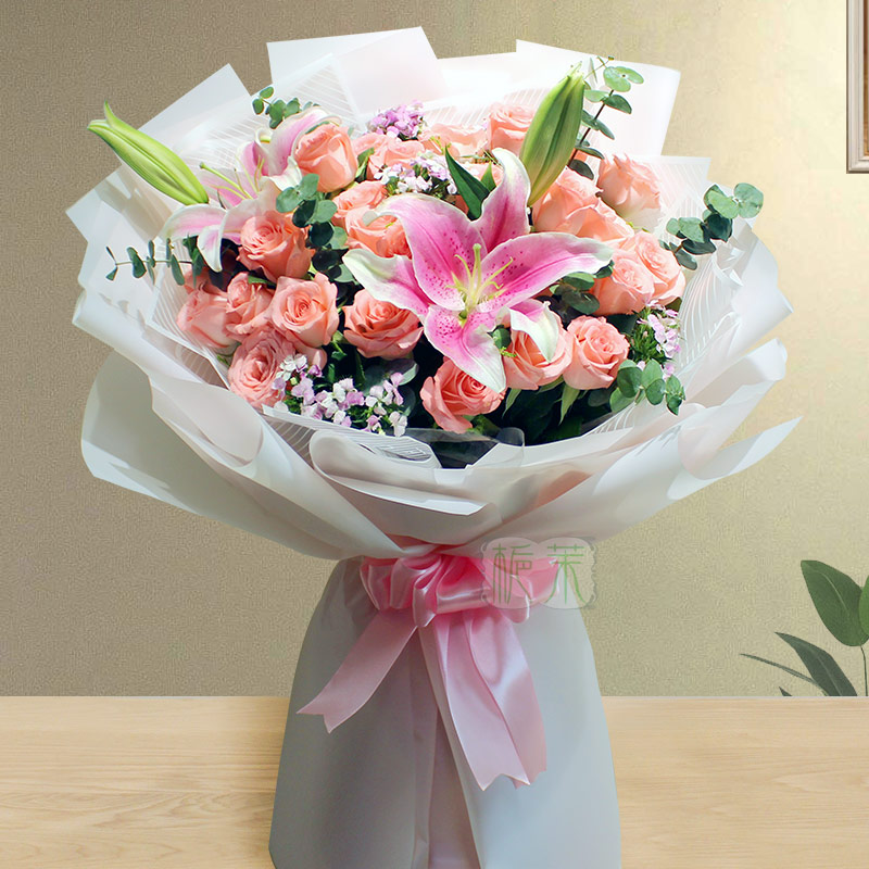 2023新款百合系列花束鲜花速递同城全国分店直送朋友长辈生日X