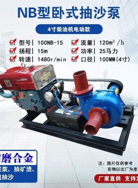 船用220v380v11kw15kwx22kw池塘NB抽沙泵家用化粪排污泵水冷柴油