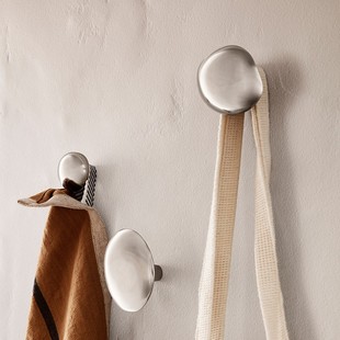 fermLIVINGj Rohner艺术联名黄铜金属衣帽挂钩橱柜门把手 Helena