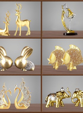 现代轻奢酒柜餐边柜摆件创意A客厅办公室家居软装室内装饰品