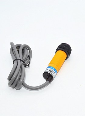 沪工感应器E3F-DS30P1 M18光电开关直流三N线PNP常开距离30cm