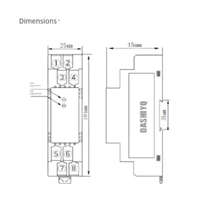 Ws1521Dg直流电压发射机信号隔离器电流模块4-20Ma到0-10V0-5V