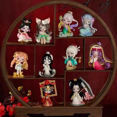 正版国风妖界之花盲盒公仔礼物