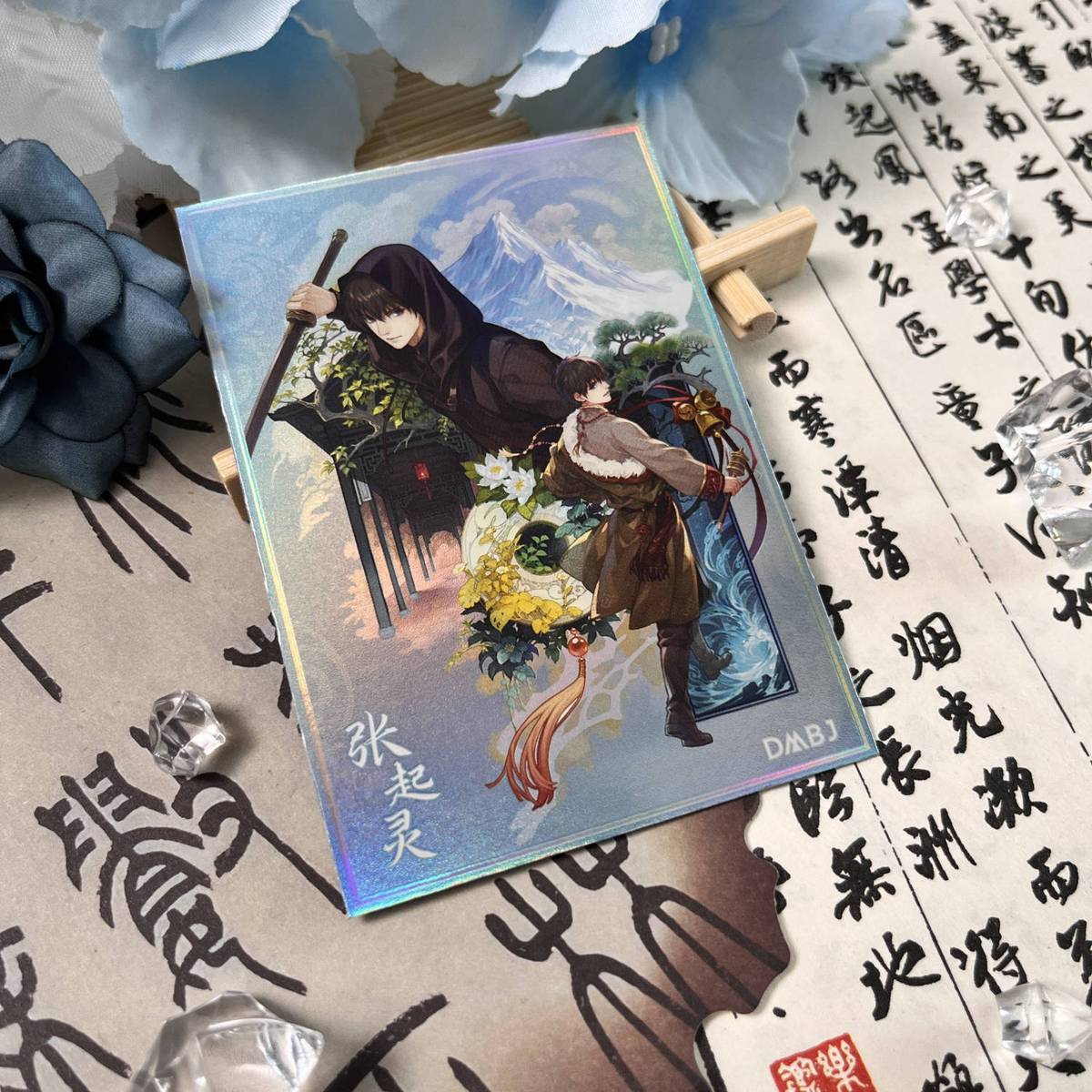 预订盗墓笔记拾年一瞬纪念卡张起灵动漫 收藏卡徽章国谷 礼物