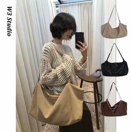 高品质yearly同款绒面牛皮流浪包