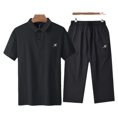 特步运动套装中老年爸爸装休闲服