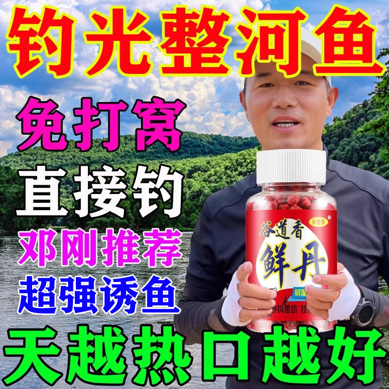 野钓鱼饵料野钓专用通杀懒人四季通用鲫鱼鲤鱼小药仙丹蚯蚓颗粒