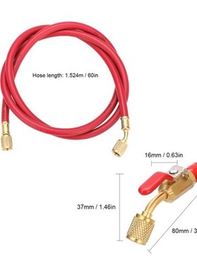 R134A R12 R22 Air Conditiwoning Refrigerant Charge Hose 1/4&