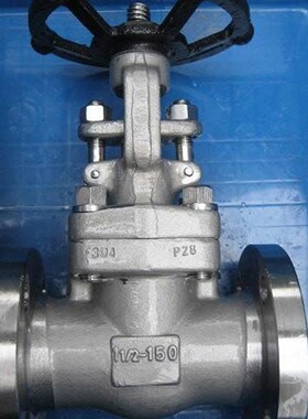 Z41Y-150LB o不锈钢法兰锻钢闸阀门 蒸汽 导热油 美标磅级高压