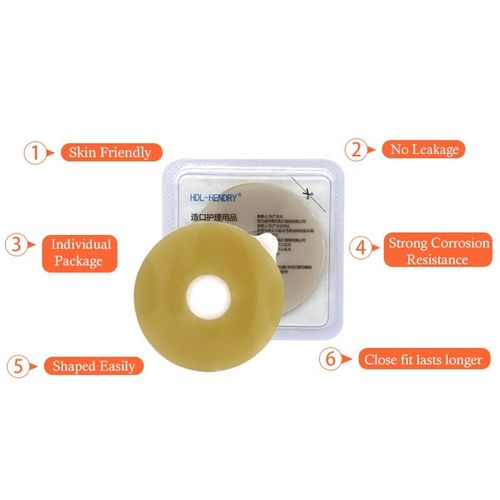 10 Pcs/Box Portable Colostomy Bags Anti leak RRing for Stoma