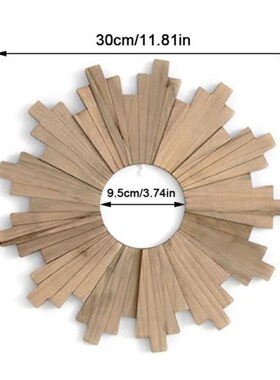 Sun Ricng Wooden Mirror Frame Pendant Background Corridor Po