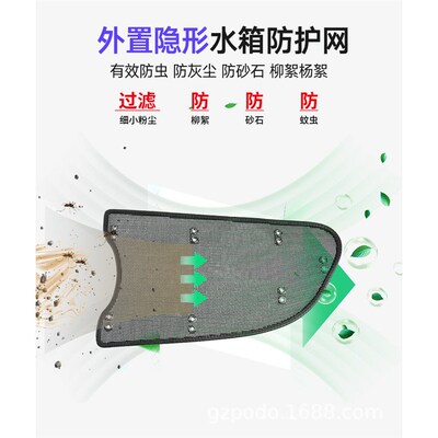 适用奔驰GLE/C/A/E43V260W205中网改装进气格栅U防虫网水箱保护罩