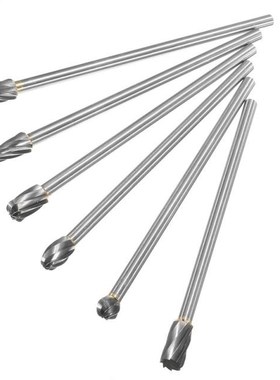 6pcsa 6 x 10mm 150mm Long Rotary Files Burrs Reach Double Cu