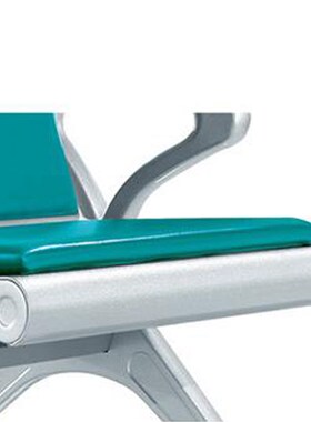 臻远 ZY-ST-JC24 u绿色皮质排椅五人位 2858*675*800