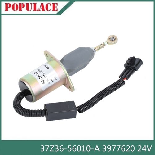 卡特电子熄火控制器开关37Z36-56x010-A 3977620断油电磁阀12V24V