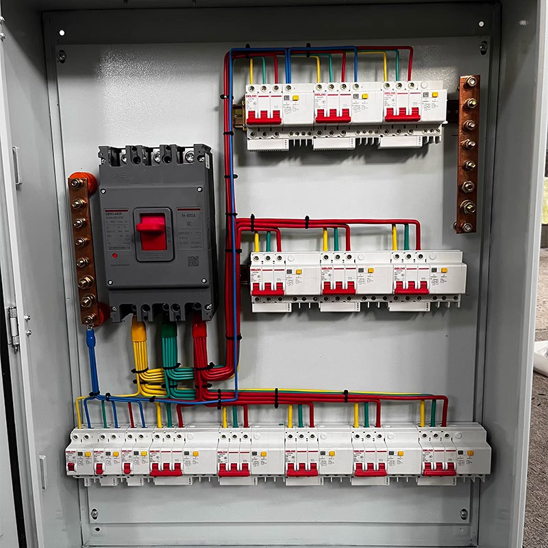 定制低压成套配j电箱三相四线工地一二三级配电柜户外照明开关箱