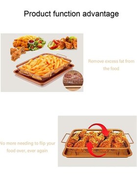 New Household Metal Oven Crisper Tray Non Stick CookXie Shee