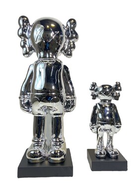 轻奢摆件b家居样板间软装饰品暴力熊树脂雕塑摆设玻璃钢电镀工艺