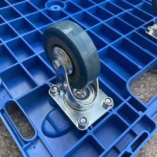 塑料乌龟车600 400可拼接带轮塑料平K板车小号超市仓库牵引板车