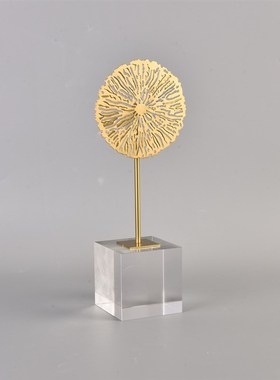 现代简约金属摆件创意客厅玄关家居装饰品电O视柜酒柜室内桌面摆