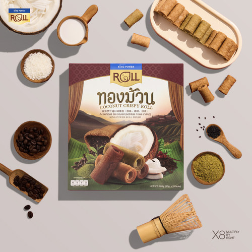 泰国原味混合3种口味脆皮椰卷