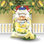 糖果年货Kingpower榴莲味软糖228g泰国进口果味糖60颗糖果年货糖