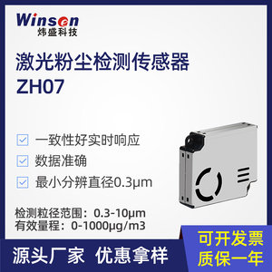 炜盛ZH07激光粉尘pm2.5颗粒气体传感器模组空气质量监测仪元件