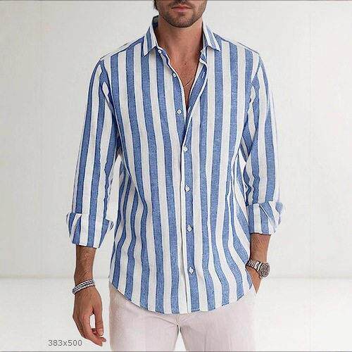 Men Regular Tiger Print Button Front Shirt Casual Sleeve