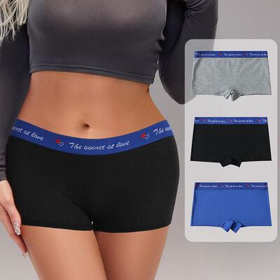 Underwear Women Waist Boyshorts Elastic Coverage Boxer Brief